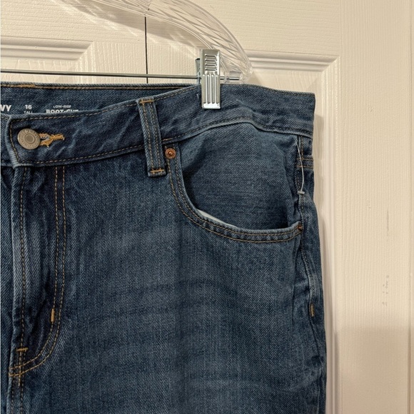 Old Navy Women’s Low Rise Boot Cut Blue Jeans size 16 Tall - Picture 5 of 8